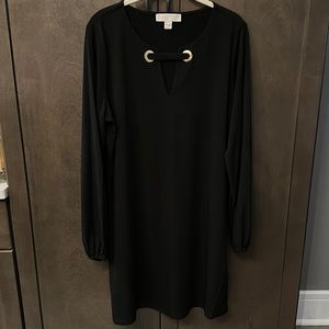 Michael Kors Little Black Dress with Gold Accent